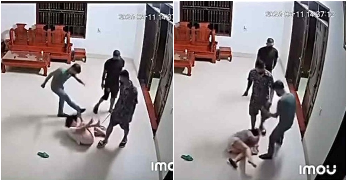 Clip 3 người đàn ông bịt khẩu trang xông vào nhà đánh dã man 1 người phụ nữ ở Phú Thọ, van xin vẫn không được tha