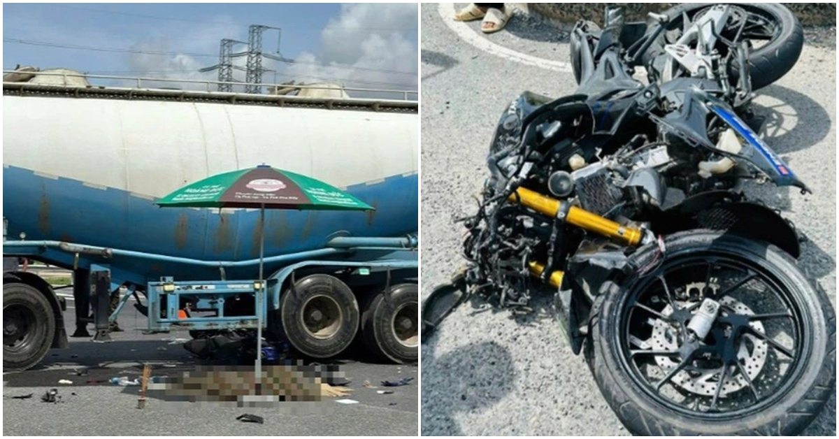 Hiện trường ám ảnh vụ 2 người đàn ông tử vong sau khi va chạm với xe bồn chở xỉ than ở Lâm Đồng