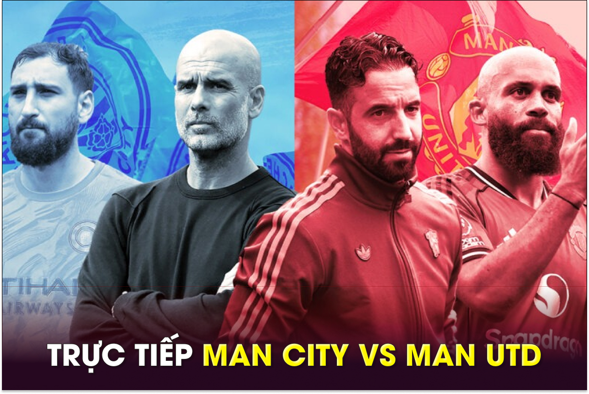 Trực tiếp bóng đá Man City vs MU, 22h30 ngày 14/9 - Link xem trực tiếp Man Utd Ngoại hạng Anh FULLHD
