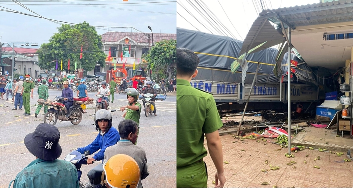 Nguyên nhân ban đầu vụ xe tải lao vào chợ ở Quảng Trị: 3 người tử vong là người Lào, có 1 bà bầu
