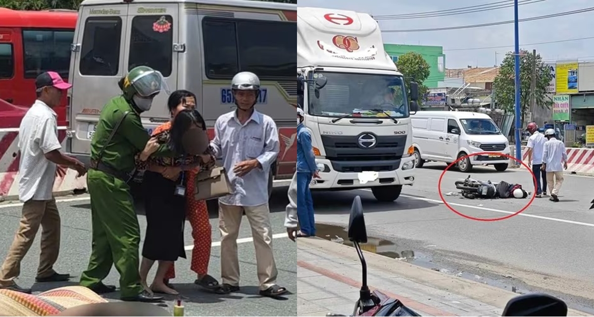 Cô giáo gào khóc chứng kiến học sinh tử vong trên đường đi học, hành động của tài xế gây căm phẫn