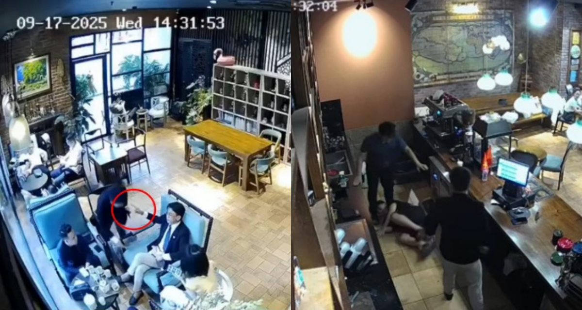 Hà Nội: Clip tổng tài giơ tay ra hiệu, người đi cùng hành hung nhân viên quán cafe sau 3 lần nhắc hút thuốc