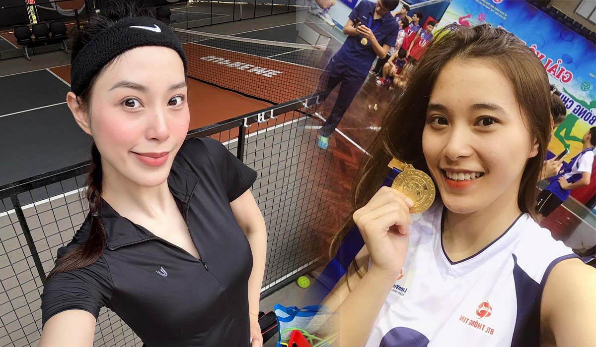 Hoa khôi bóng chuyền khoe vẻ đẹp \'vạn người mê\' trên sân pickleball, fan đồng loạt gửi lời nhắn
