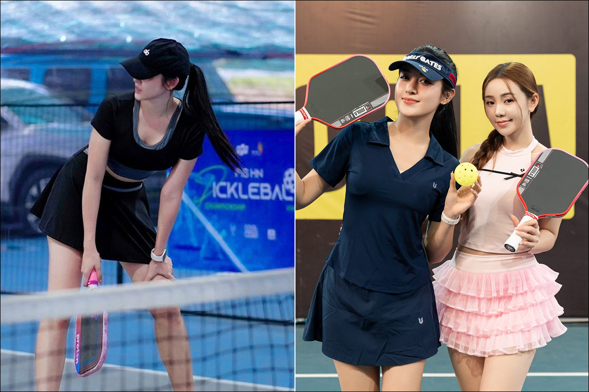 Á hậu Huyền My khoe dáng \'cực mượt\' trên sân Pickleball, trang phục nửa kín nửa hở gây sốt CĐM