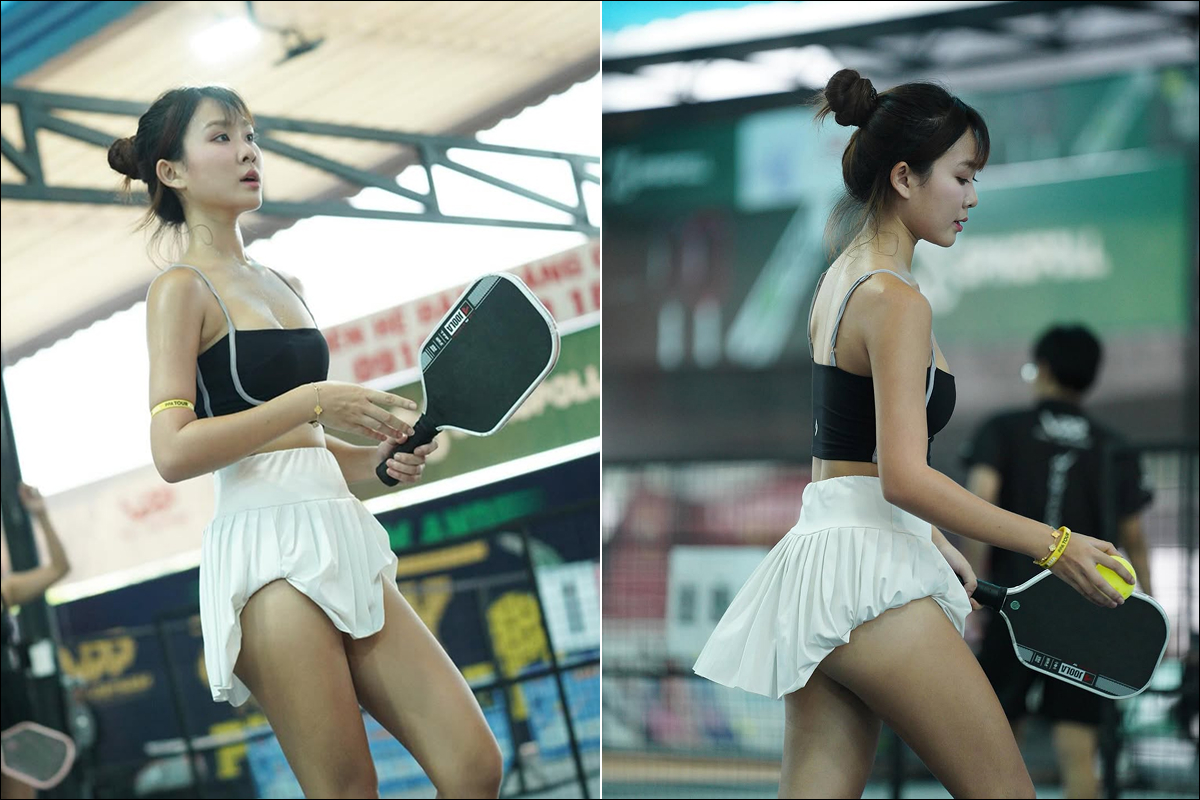 Danh tính hot girl vén váy chơi Pickleball để lộ vùng nhạy cảm, chính chủ đáp trả tin đồn \'gọi vốn\'