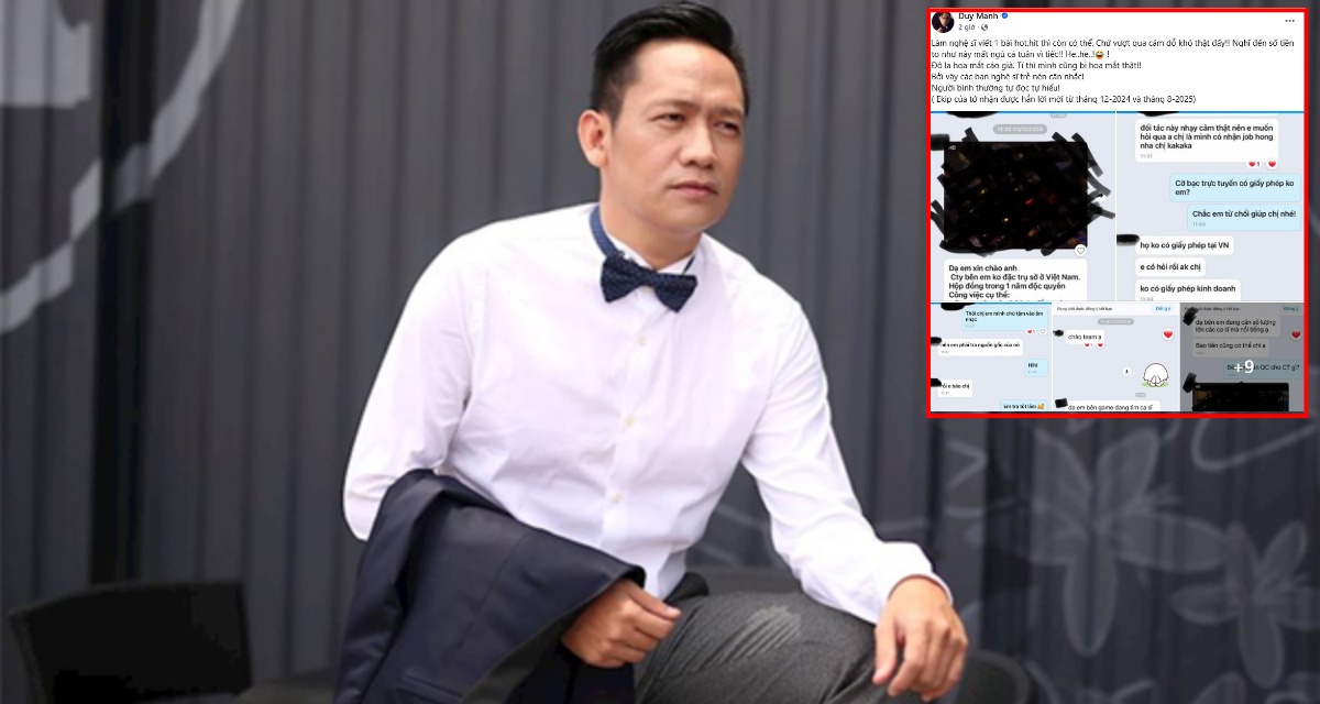 Lý do ca sĩ Duy Mạnh nói không với quảng cáo web cá độ, khác biệt hoàn toàn với Ngũ Hổ Tướng