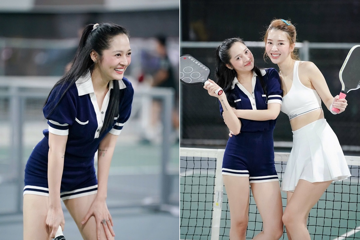 \'Em xinh\' diện quần cực ngắn trên sân pickleball, khoe đôi chân \'hiếm có khó tìm\'