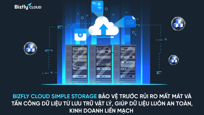 Bizfly Cloud S3 bảo vệ trước rủi ro mất mát và tấn công dữ liệu từ lưu trữ vật lý