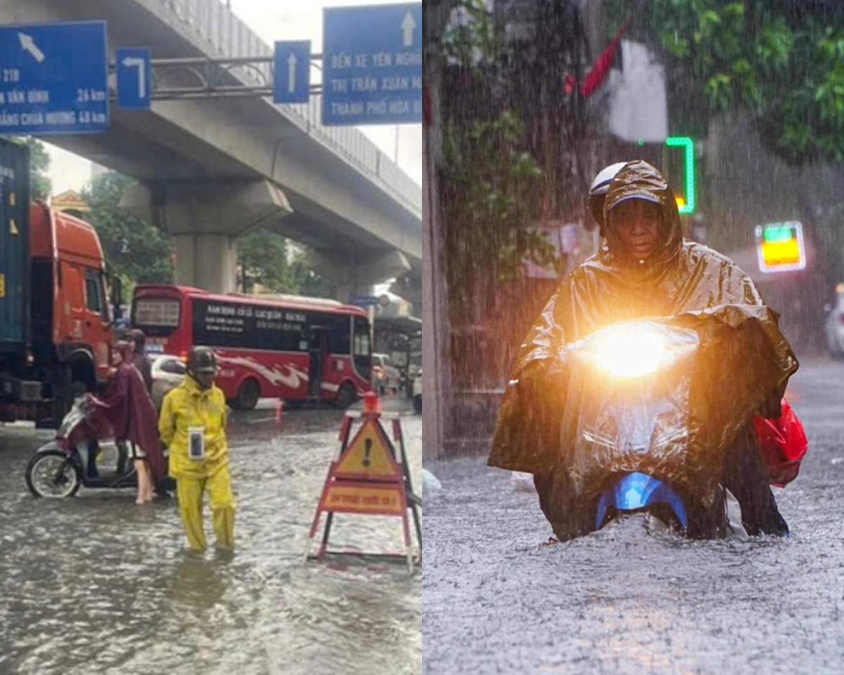 CSGT Hà Nội thông báo nóng về việc cấm đường do nhiều tuyến phố bị ngập nặng, người dân cần lưu ý!