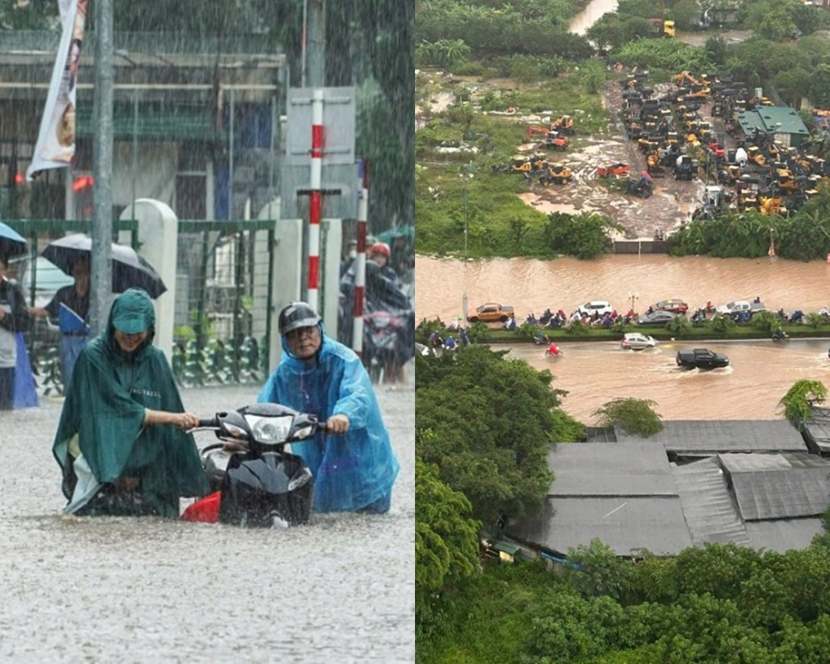 Hà Nội: Cảnh báo mưa lớn trong vài giờ tới, nguy cơ ngập úng nặng trên nhiều tuyến đường 