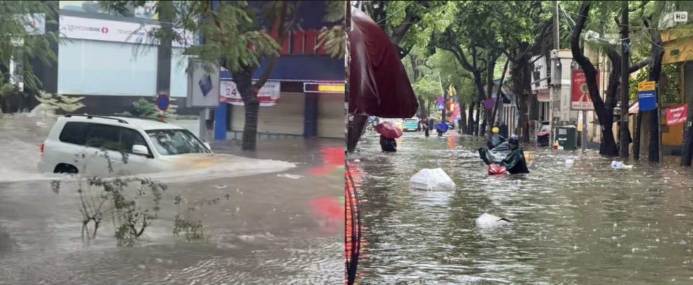 Thông tin chi tiết về 65 điểm ngập úng ở Hà Nội do hoàn lưu bão số 10 và các cung đường thay thế
