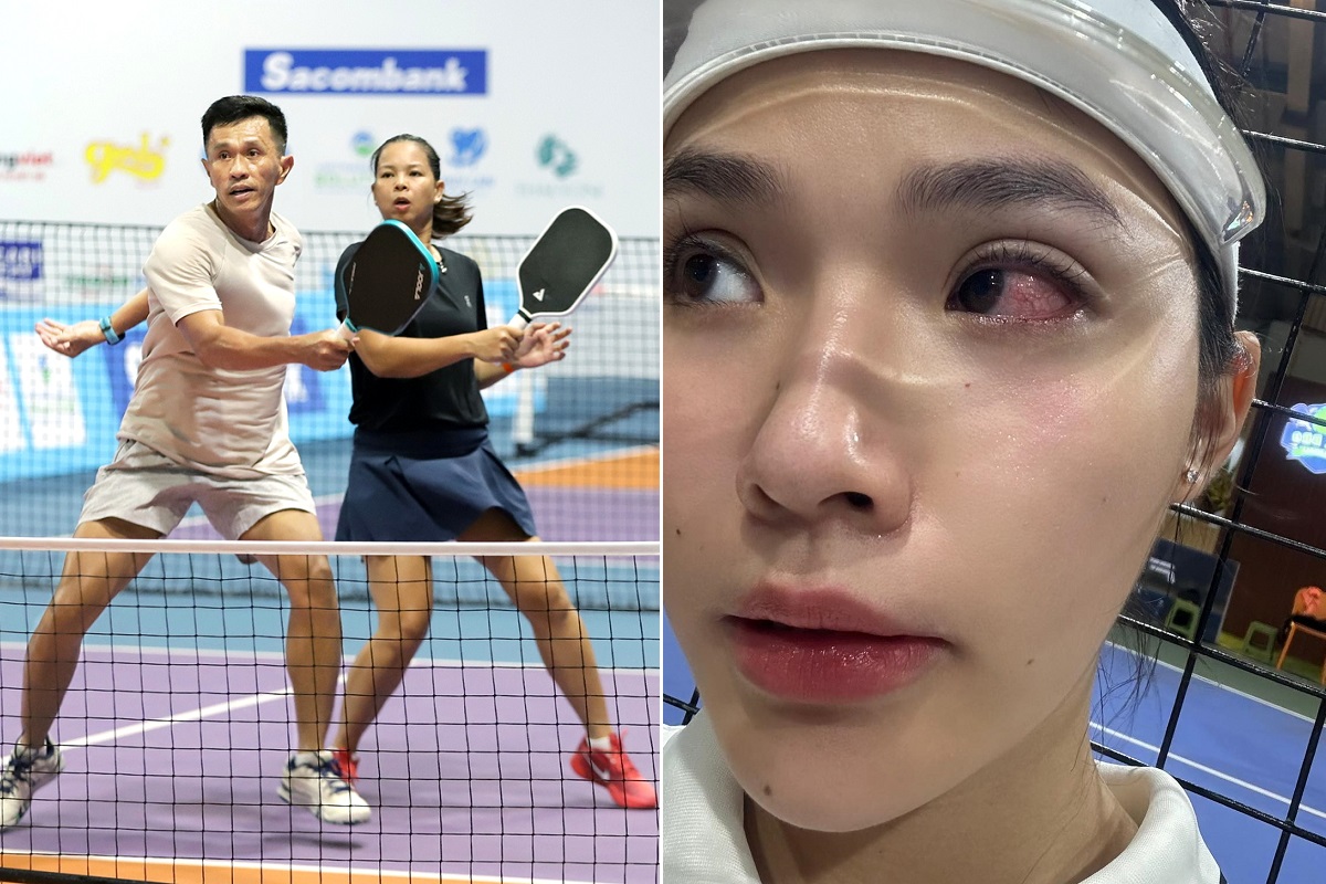Hot girl pickleball khóc thét khi bị đối thủ nam đánh bóng vào mắt, CĐM bùng nổ tranh cãi