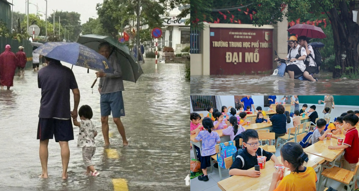 Sở GD-ĐT Hà Nội lên tiếng sau khi nhiều phụ huynh bức xúc cho rằng phản ứng chậm trong ngày mưa lụt