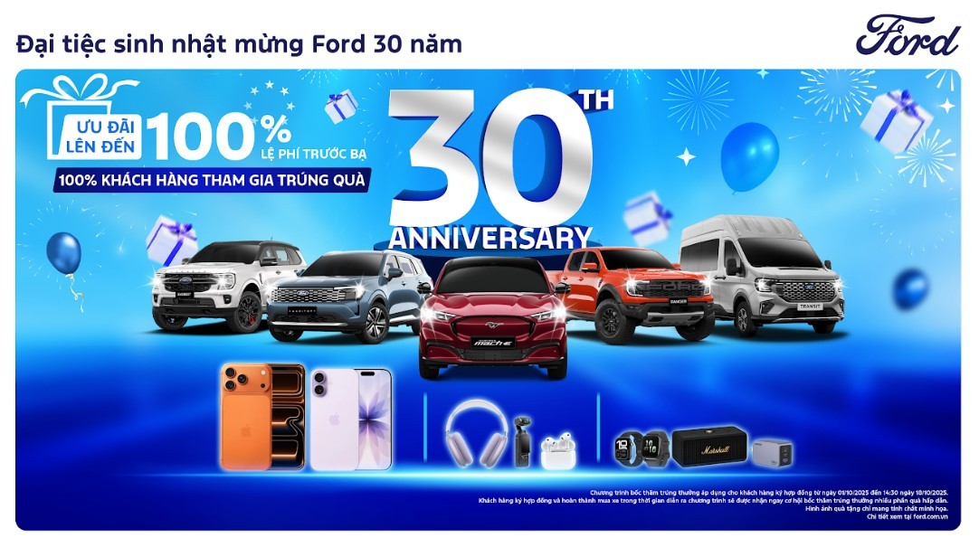 Ford Việt Nam và đại lý tổ chức “Đại tiệc sinh nhật mừng Ford 30 Năm”, tung ra quà tặng cực khủng ảnh 4
