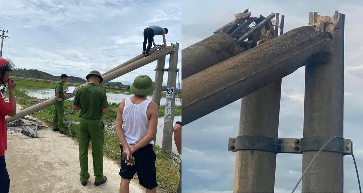 Điện lực Hà Tĩnh phản hồi vụ cột điện bê tông gãy đổ lộ chi tiết gây tranh cãi, công an vào cuộc