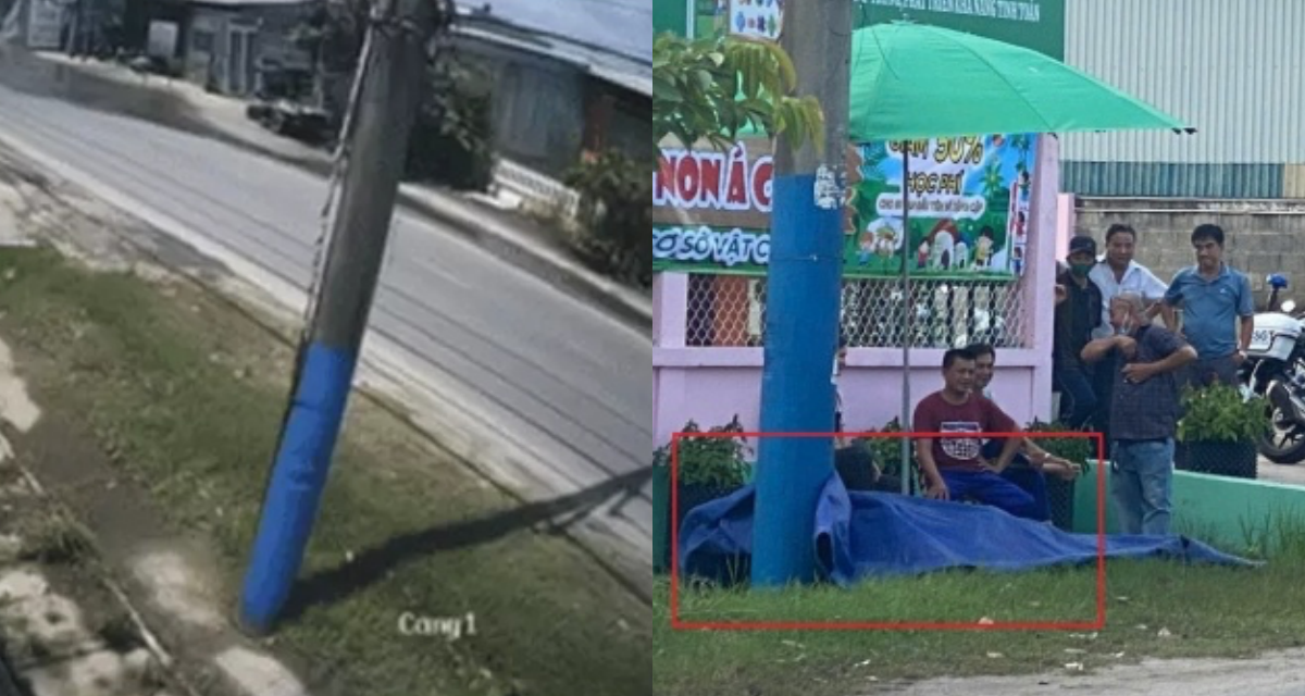 Camera ghi lại khoảnh khắc ám ảnh, người phụ nữ lao vào cột điện tử vong khi đang đi đóng viện phí cho mẹ
