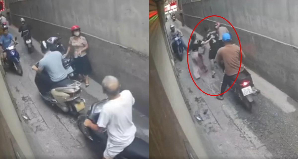 Clip người phụ nữ lớn tuổi bị thanh niên lao vào đấm giữa ngõ nhỏ vì mâu thuẫn giao thông, hé lộ nguồn cơn