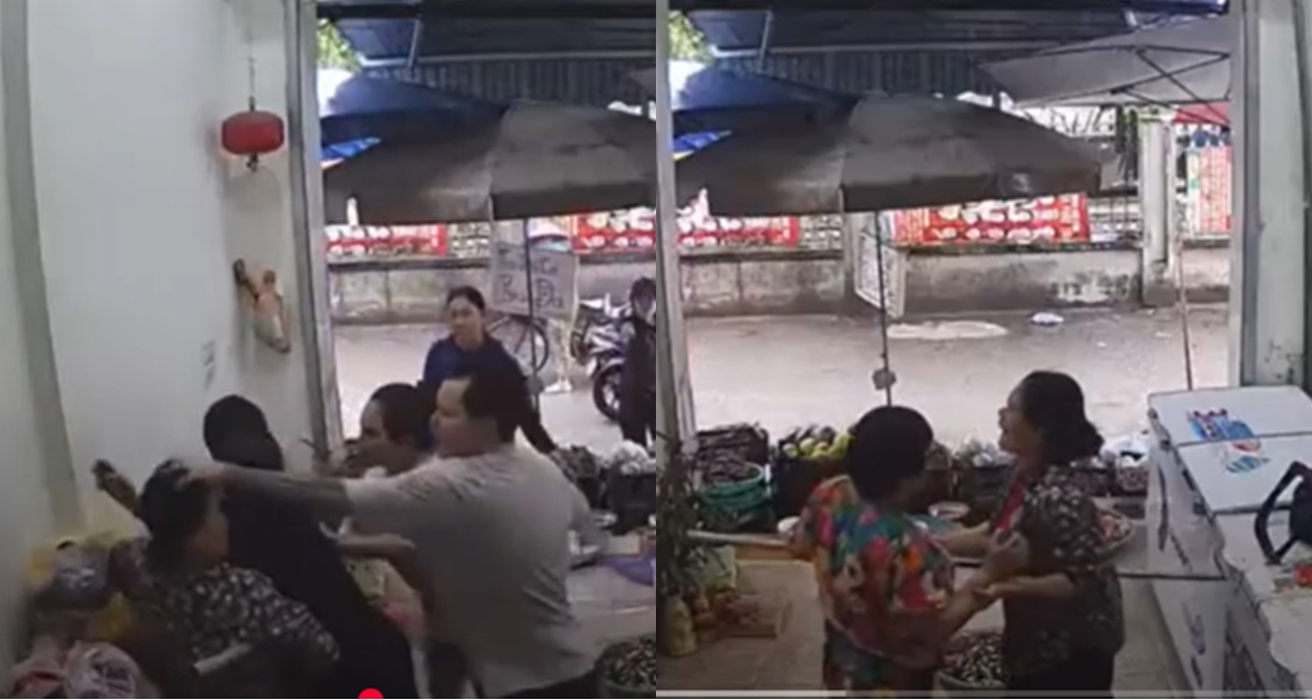 Camera ghi lại cảnh người đàn ông lao vào quán túm tóc, đấm người phụ nữ gãy mũi vì xích mích nhỏ