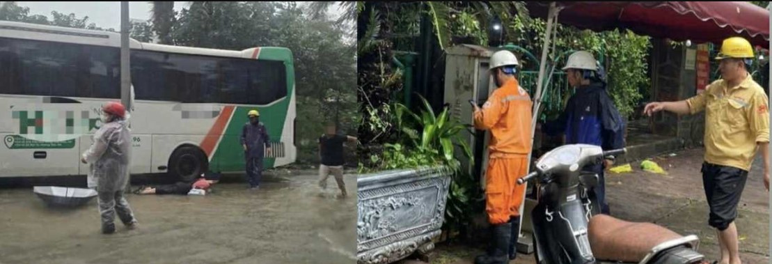 Hà Nội: Tình hình hiện tại của khu vực nước ngập sâu khiến nhiều người dân bị điện giật, ngã khuỵu