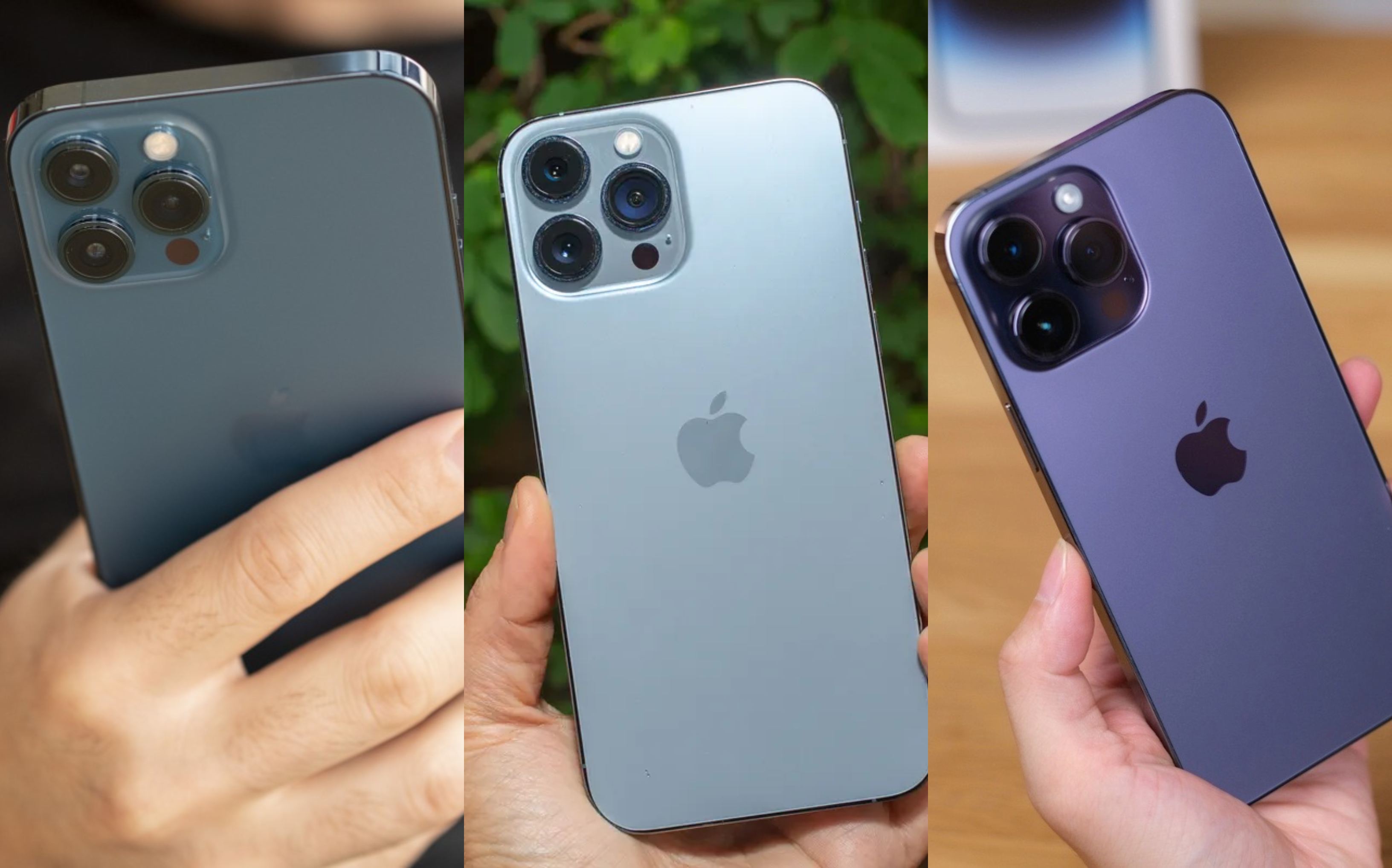 iPhone 12 Pro Max, iPhone 13 Pro Max và iPhone 14 Pro Max vẫn là tam hùng 3 mắt giá rẻ tại Việt Nam