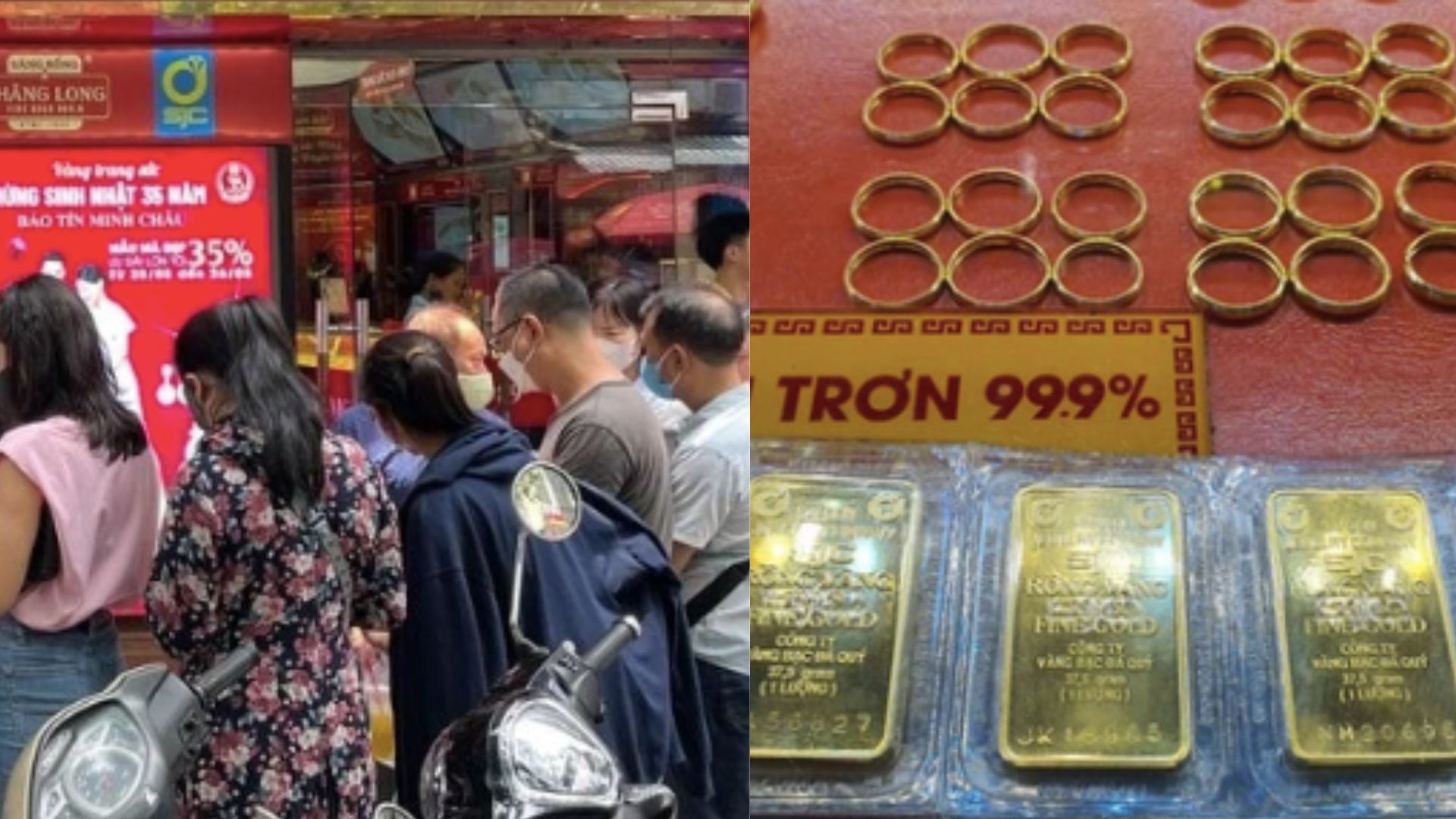 Người dân đổ xô đi mua vàng trước tin áp thuế giao dịch, giá vàng vẫn tăng dựng đứng