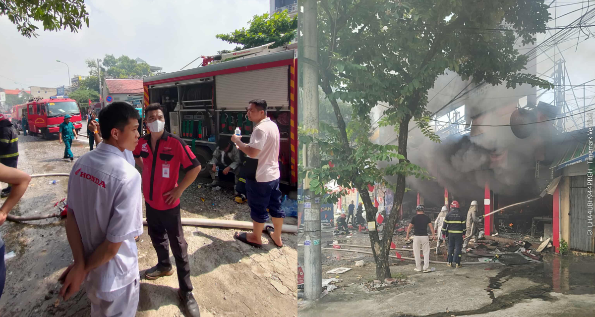 Hiện trường vụ cháy siêu thị điện máy FPT ở Hà Nội, thống kê con số thiệt hại tài sản 