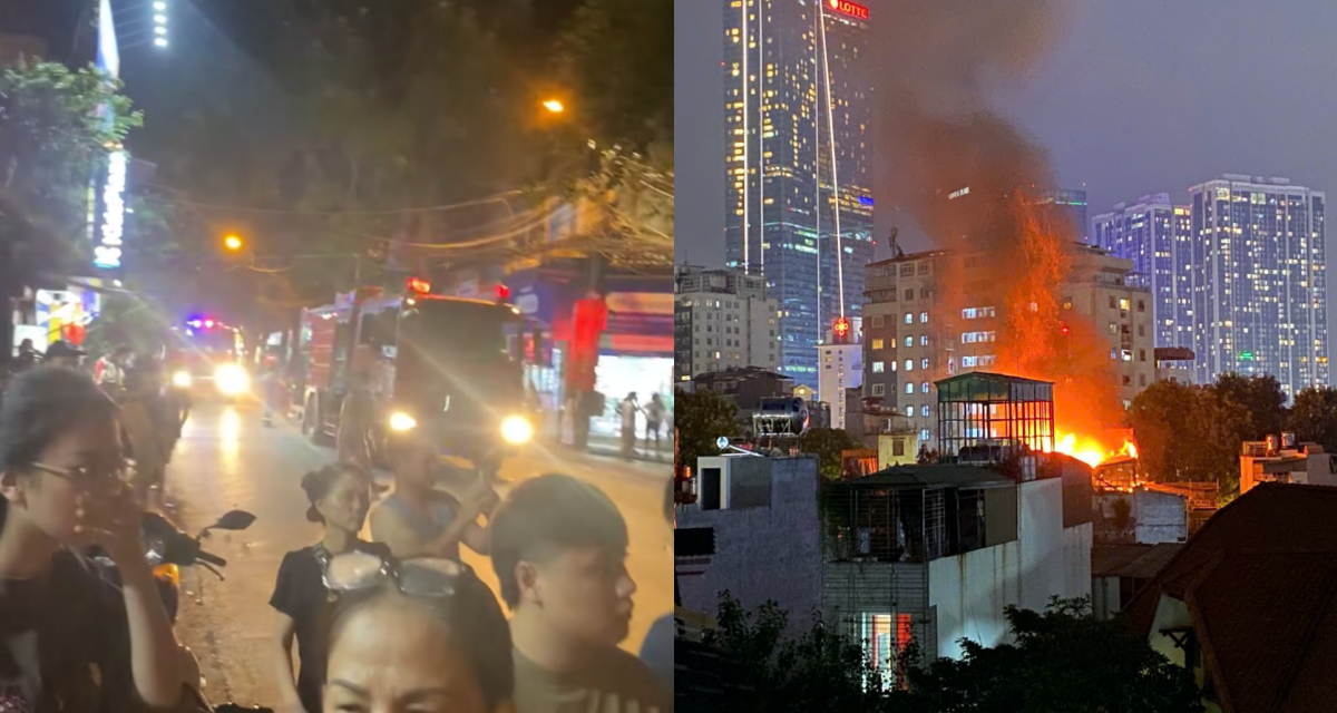 Hiện trường vụ cháy lớn gần Viện Nhi Trung ương, Hà Nội: Hé lộ nguyên nhân ban đầu 