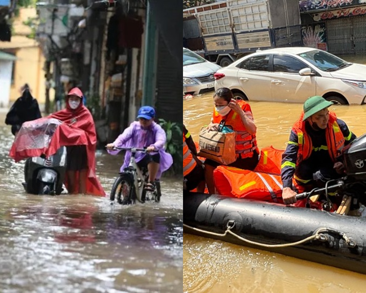 Hà Nội đón không khí lạnh sau bão Matmo: Cảnh báo nhiều điểm ngập sâu trong 3 đến 24 giờ tới