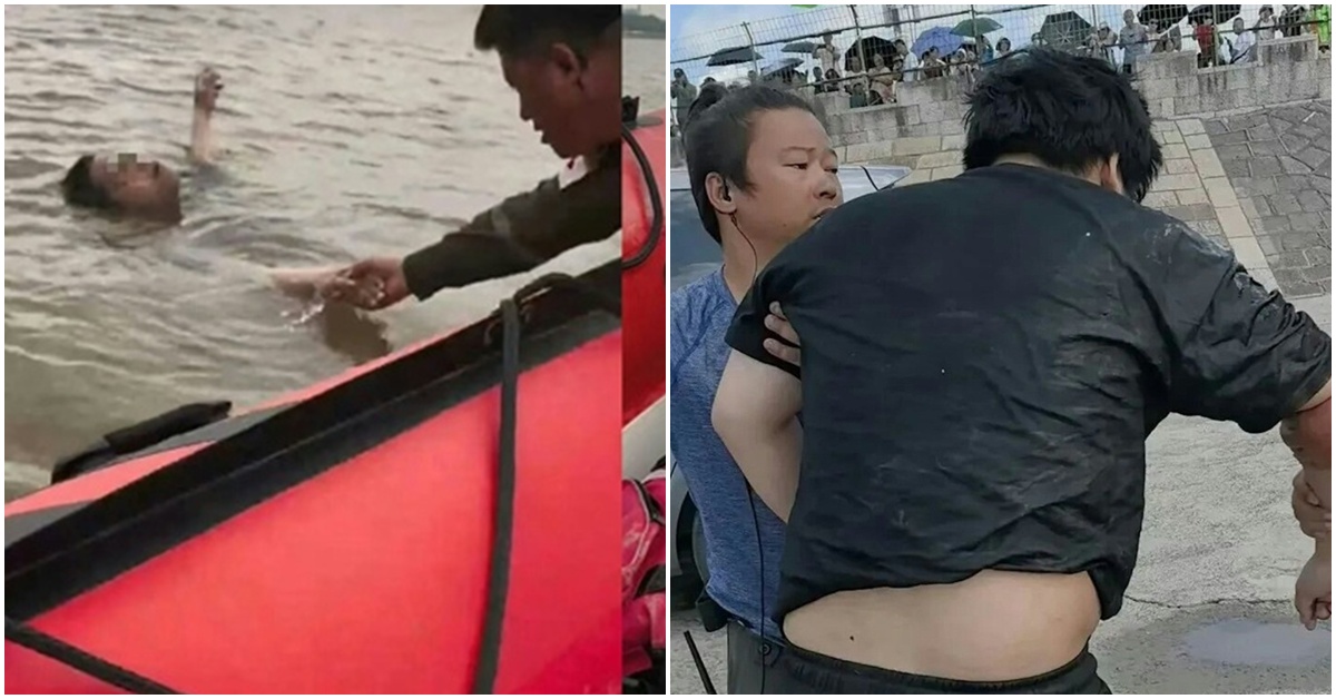 Người đàn ông 115kg sống sót diệu kì sau nhiều giờ trôi dạt vì bị ngã xuống sông