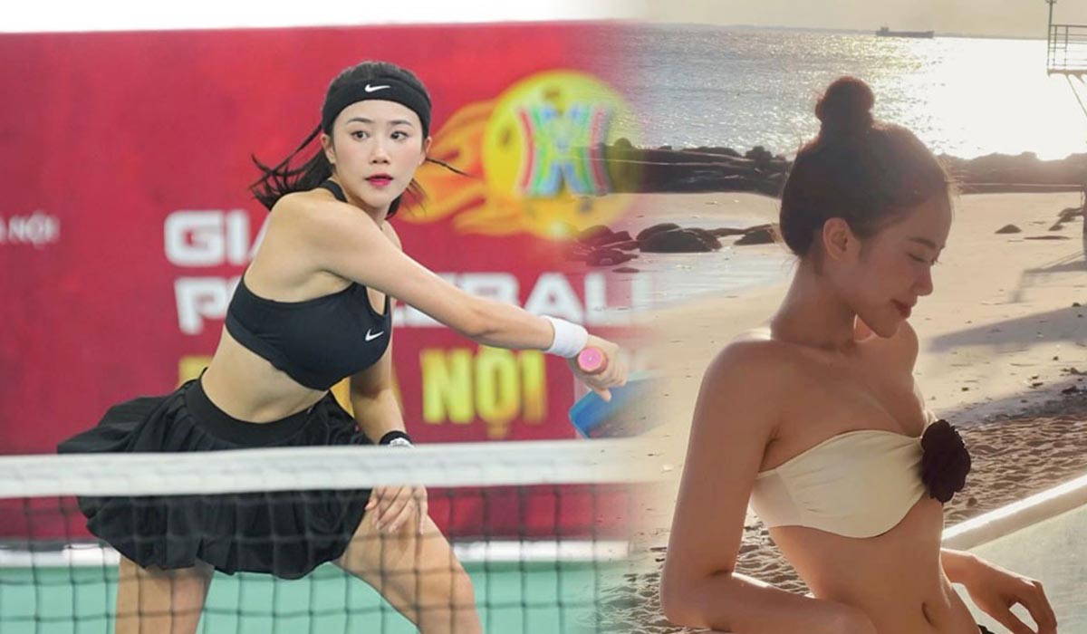 Hot girl Bình \'Gấu` biến sân pickleball thành sàn diễn, người xem \'nín thở\' với từng đường bóng