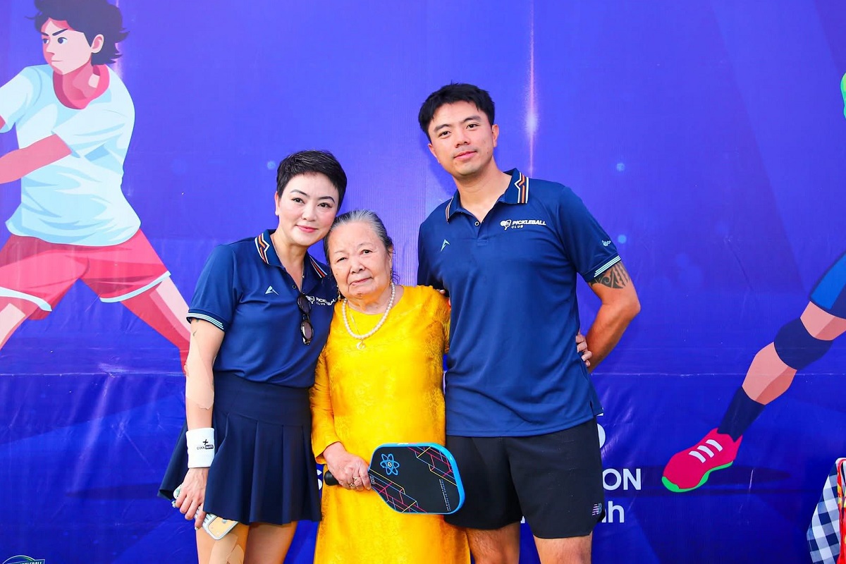 Mẹ chồng ca nương Kiều Anh \'nghiện\' pickleball, tổ chức giải đấu đầy nhân văn