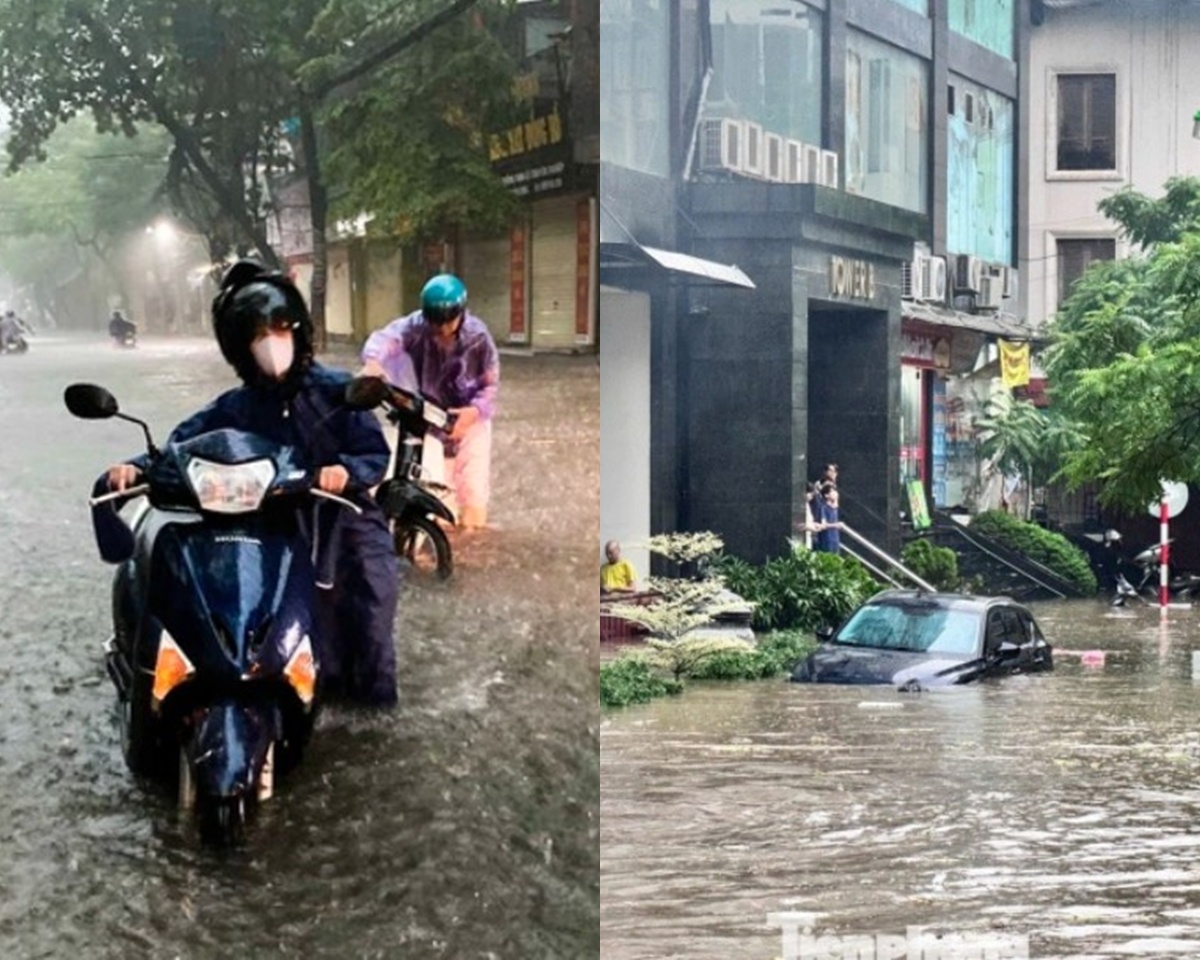 Hà Nội tiếp tục mưa lớn đến chiều 14/10, cảnh báo nhiều tuyến phố trong nội thành sẽ ngập úng