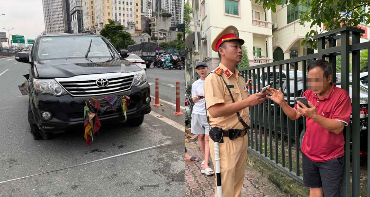 Hà Nội: Ô tô nổ lốp, lao ngược chiều trên Vành đai 3, hé lộ kết quả nồng độ cồn khiến ai cũng rùng mình!