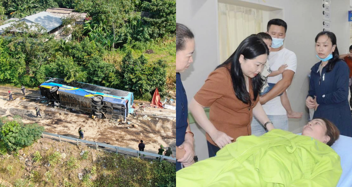 Vụ lật xe khách ở Lào Cai: Tình hình sức khoẻ mới nhất của 21 nạn nhân sau tai nạn kinh hoàng