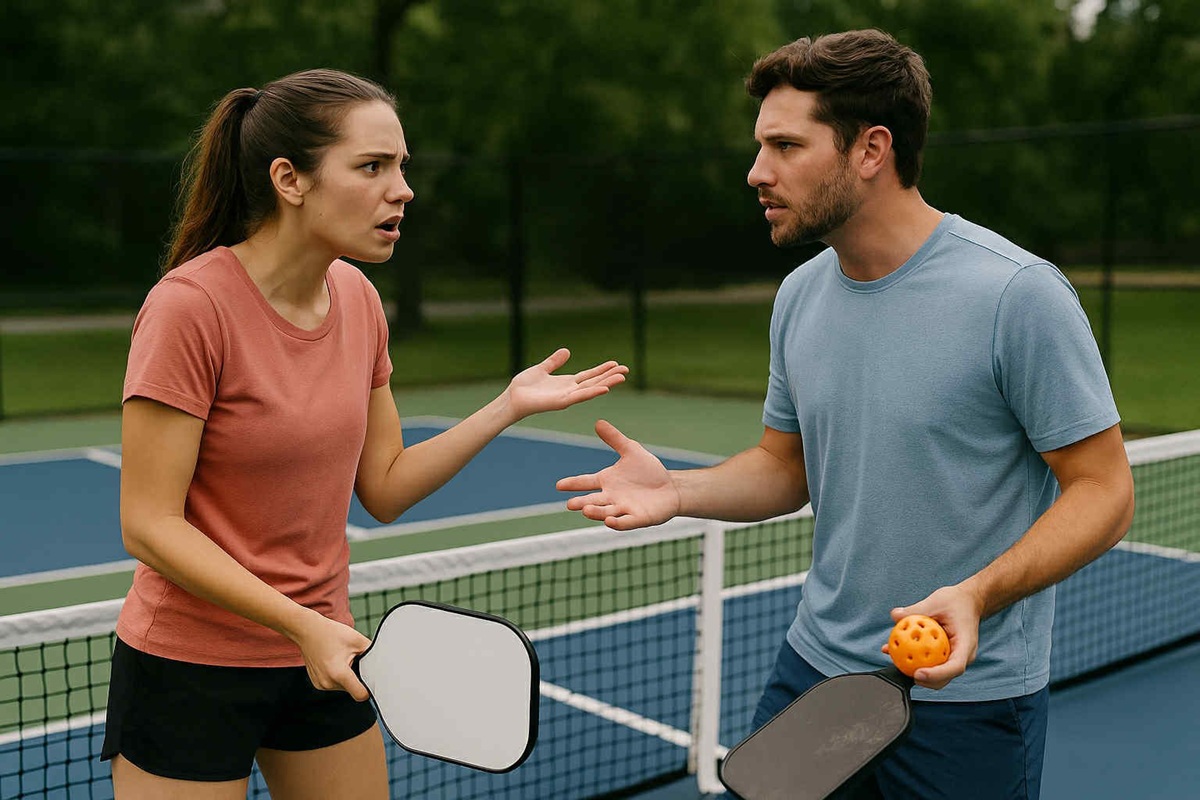 Dở khóc dở cười: Dạy vợ chơi pickleball, chồng nhận ngay đòn đau vào mặt