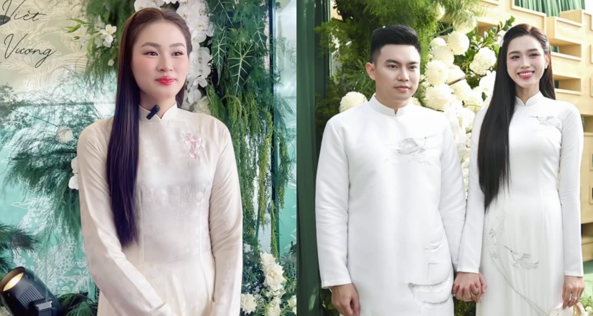 Chị gái Hoa hậu Đỗ Thị Hà lần đầu hiếm hoi lộ diện: Vẻ ngoài gây chú ý tại đám hỏi em gái
