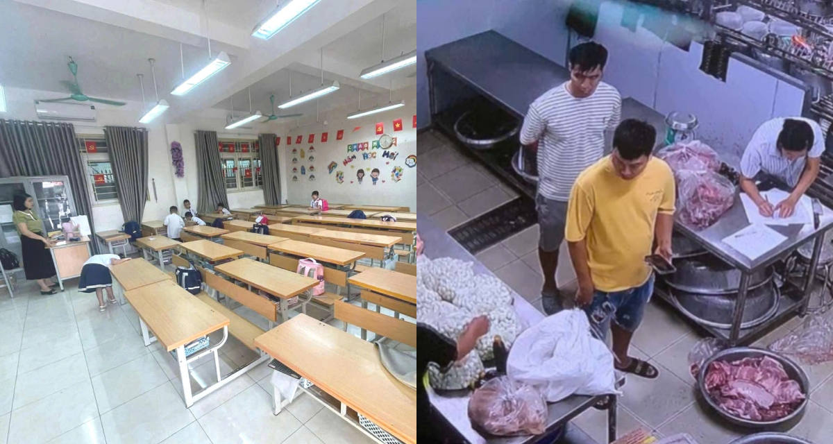 Bếp ăn trường tiểu học lộ bất thường: Phụ huynh cho con nghỉ học hàng loạt vì nghi vấn thực phẩm bẩn?