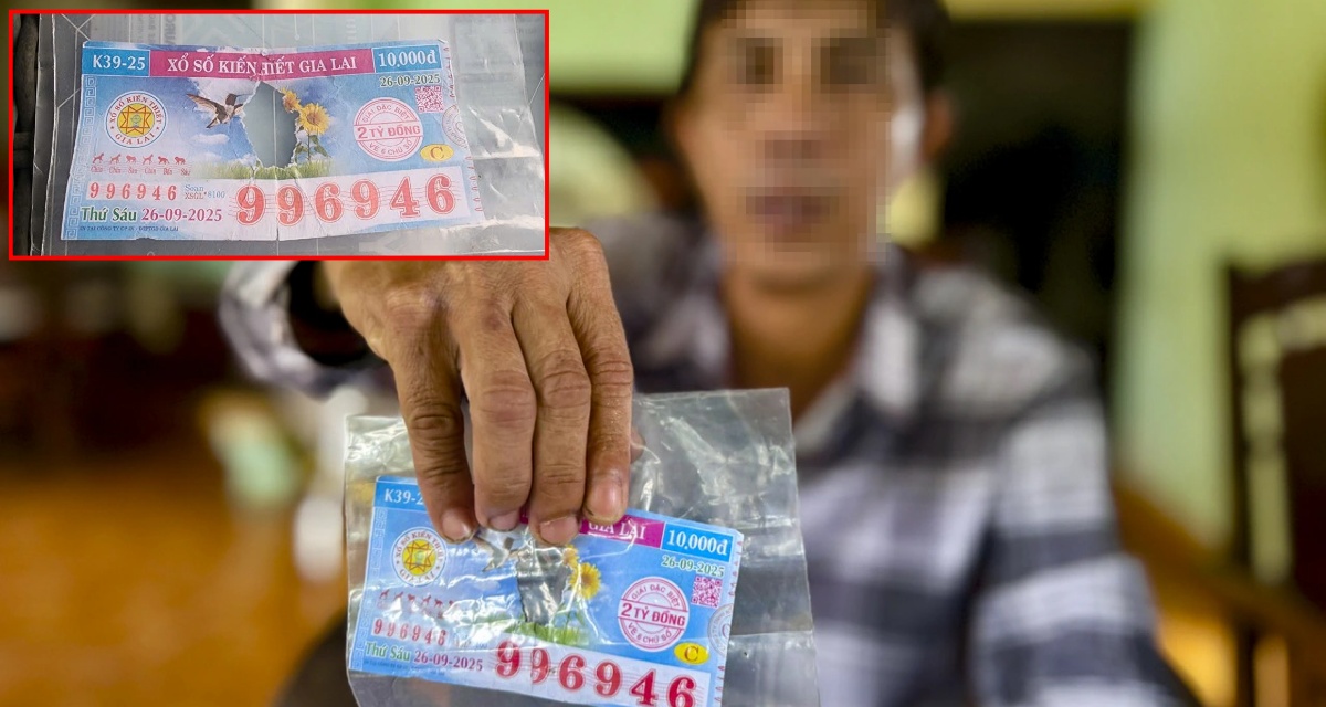 Vụ vé số trúng 2 tỉ đồng bị rách nát: XSKT Gia Lai từ chối trả thưởng, chủ nhân làm ngay việc khó tin