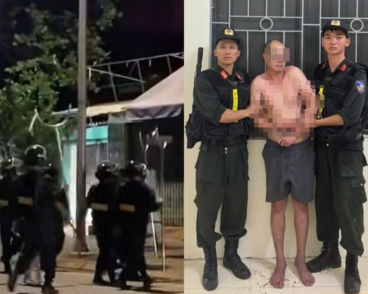 Khống chế người đàn ông đập phá, dùng hung khí tấn công cán bộ Công an bị thương ở Bắc Ninh