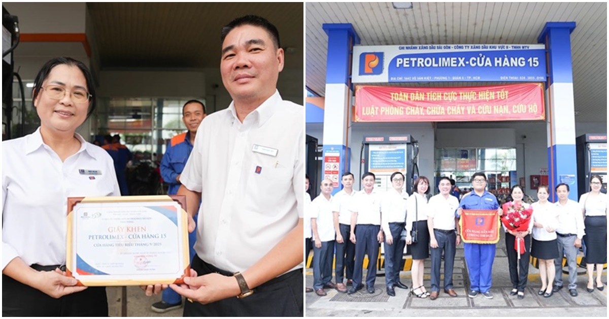 Petrolimex Sài Gòn vinh danh 4 cửa hàng xăng dầu đạt thành tích ‘khủng’ trong tháng 9 vừa qua