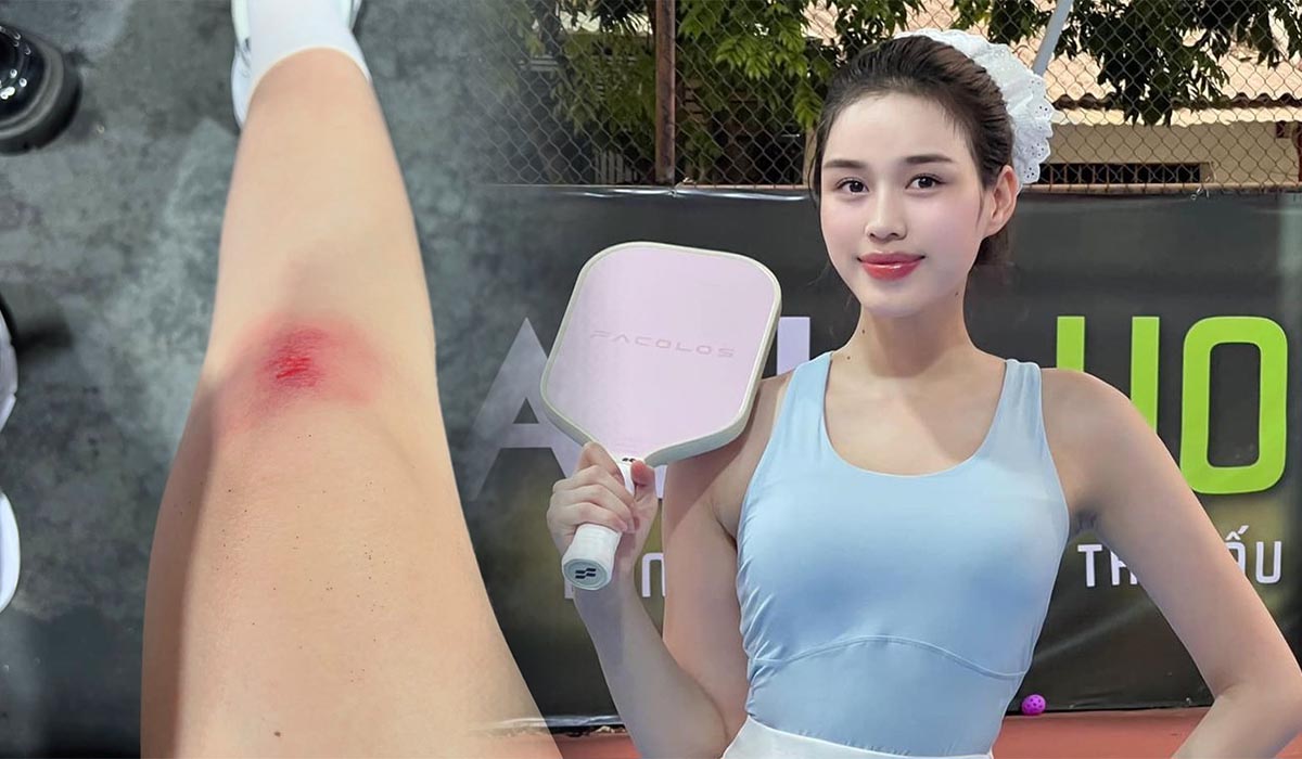 Hoa hậu Đỗ Thị Hà gặp sự cố trên sân pickleball, hài hước chia sẻ về trải nghiệm đáng nhớ