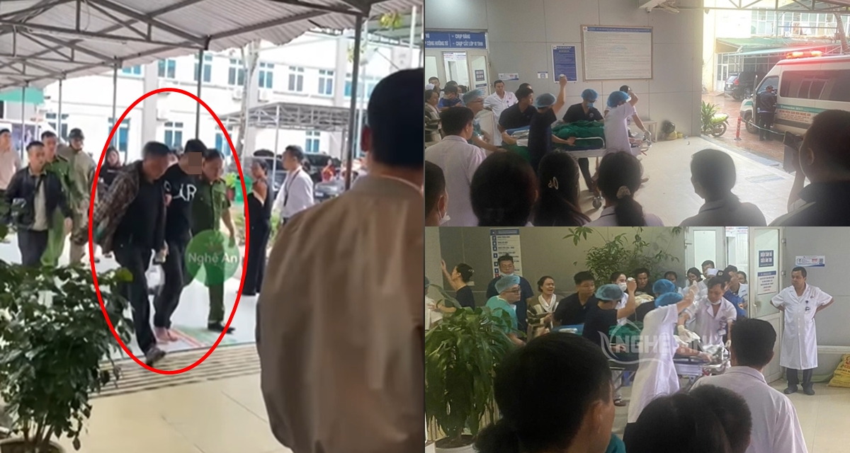 Rộ clip cận cảnh đối tượng chốt cửa đâm trọng thương 2 nhân viên y tế ở Bệnh viện Sản Nhi Nghệ An, lý do là gì?