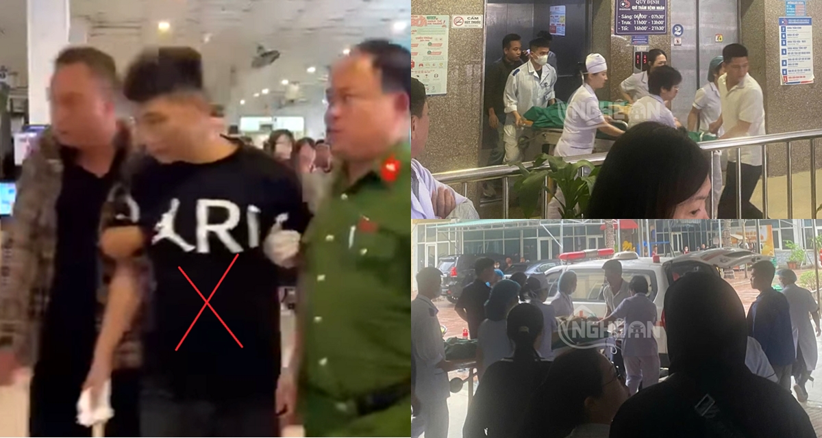 Tình tiết ám ảnh vụ truy sát nhiều người ở Bệnh viện Sản Nhi Nghệ An, 1 nạn nhân bị đâm thấu phổi
