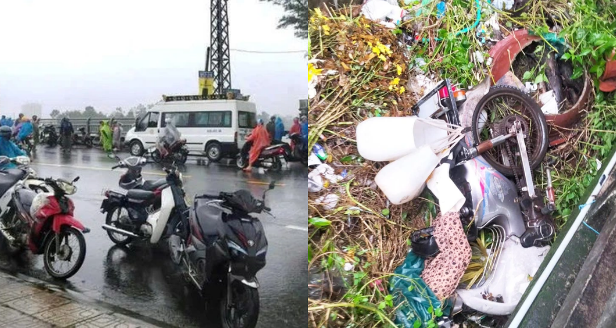 Mưa gió lớn cuốn người phụ nữ rơi xuống vực tử vong ở Đà Nẵng: Camera ghi lại khoảnh khắc thương tâm