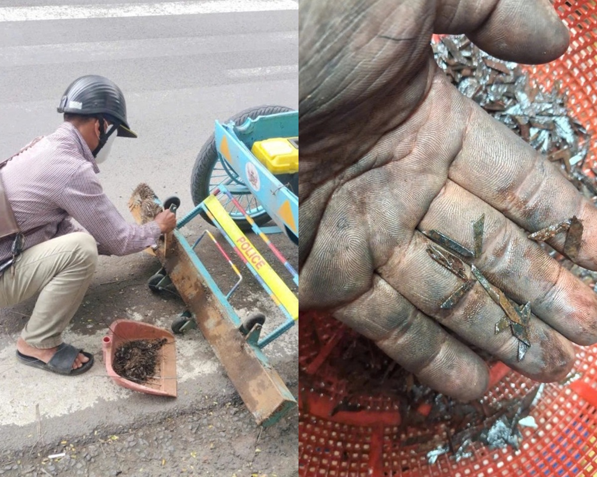 CSGT cảnh báo vấn nạn \'đinh tặc\' tái diễn nhiều lần trên nhiều tuyến đường: Phát hiện báo cho ai?