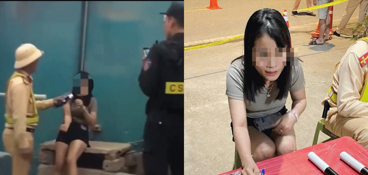 Bức xúc cảnh nữ tài xế lái xe vào nhà dân, hất máy đo nồng độ cồn của CSGT: Danh tính tài xế và mức xử phạt?