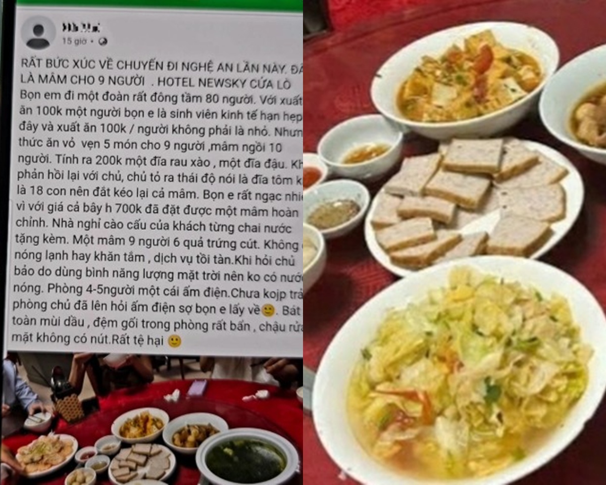 Sự thật đằng sau bài đăng về nhóm sinh viên bị \'chặt chém\' đĩa rau xào 200.000 đồng ở Cửa Lò