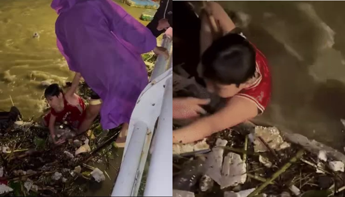 Bé trai ở Đà Nẵng trôi dạt giữa sông Hàn trong đêm, vỡ òa khoảnh khắc con được cứu sống
