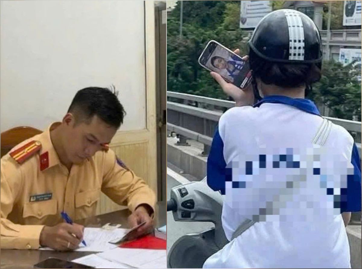 Mức phạt nào dành cho nữ sinh 19 tuổi vừa lái xe máy vừa xem Tiktok?
