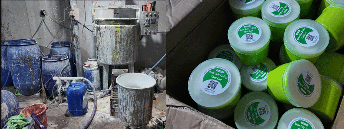 TP.HCM: Tình tiết gây ám ảnh vụ sản xuất loạt mỹ phẩm giả mang nhiều nhãn hiệu nổi tiếng